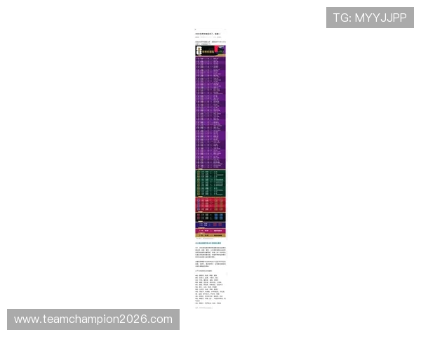2026年世界杯世预赛赛程公布，比赛时间和赛程安排一览无遗